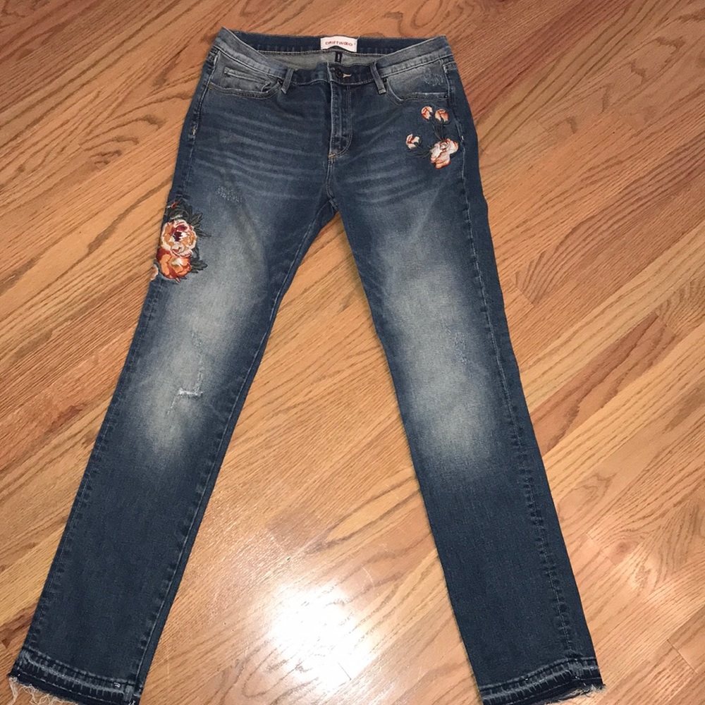 Driftwood Sundance Audrey Embroidered Jeans 28 NEW